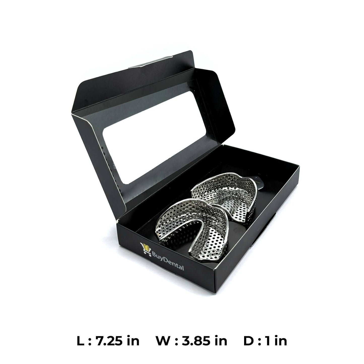 Dentulous Steel Perforated with Rim Impression Trays