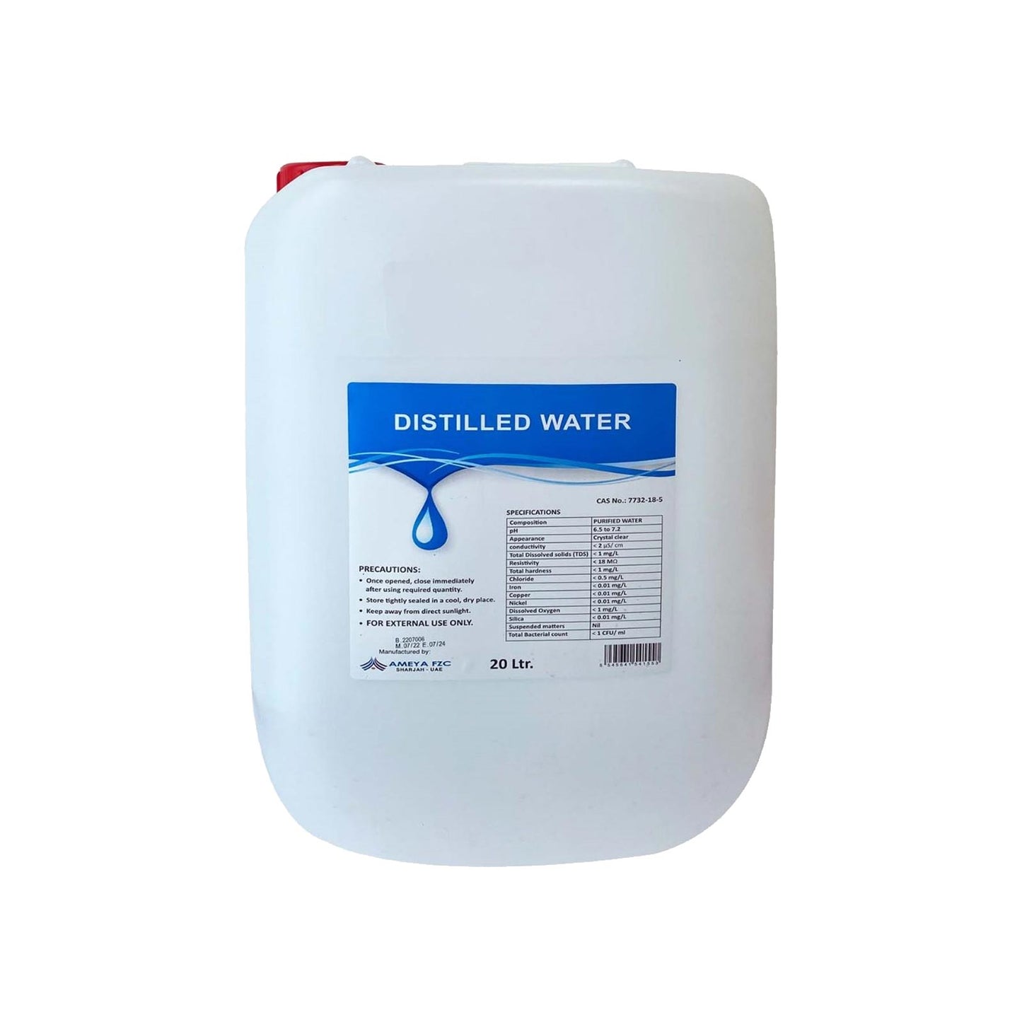 Distilled Water - 20Litr