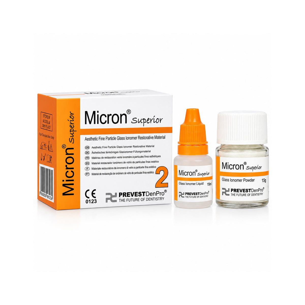 Prevest DenPro - Micron Superior - Aesthetic Fine Particle Glass Ionomer Restorative Material
