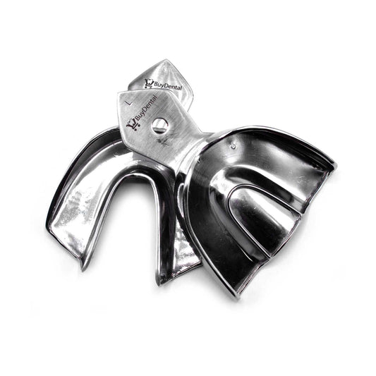Dentulous Steel Non Perforated with Rim Impression Trays