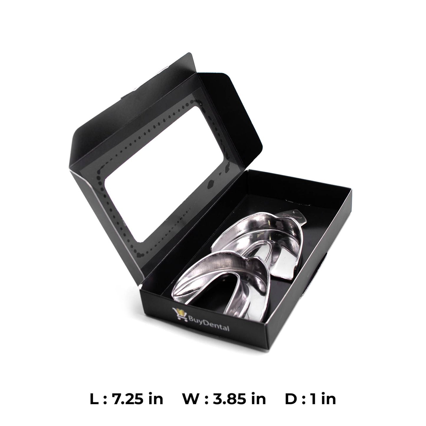 Dentulous Steel Non Perforated with Rim Impression Trays