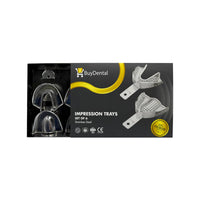 Dentulous Steel Non Perforated with Rim Impression Trays