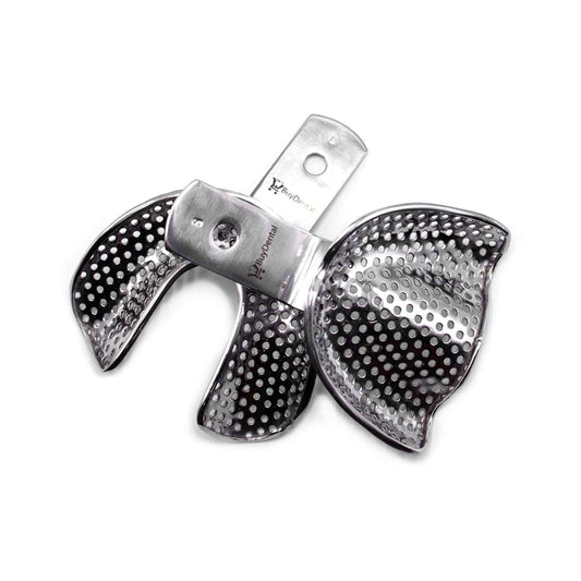 Edentulous Steel Perforated with Rim Impression Trays