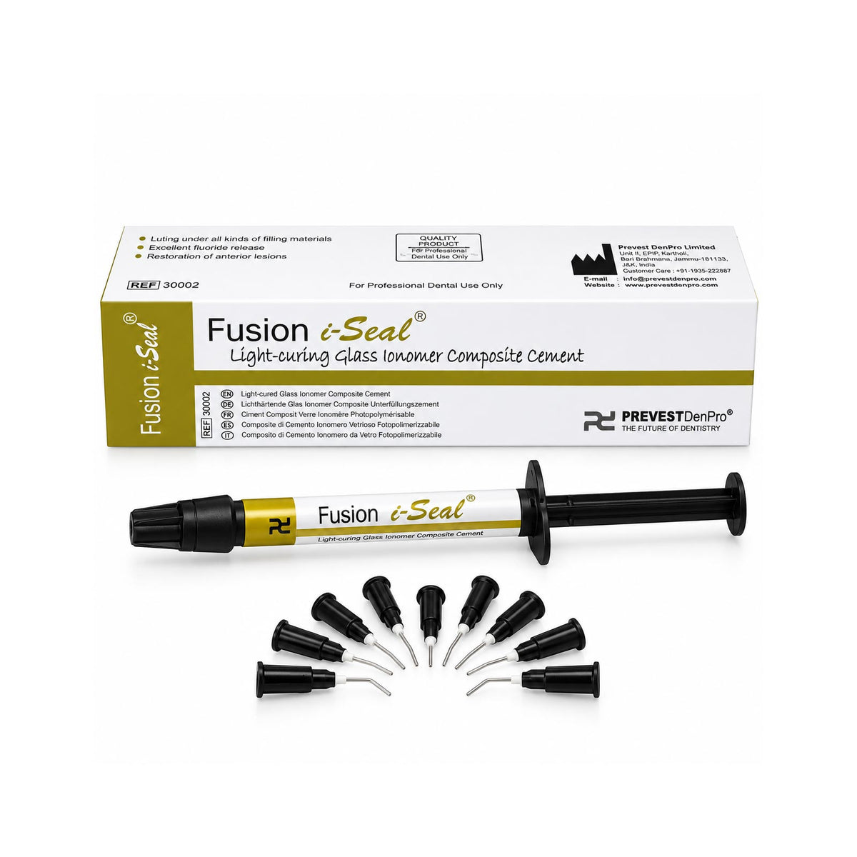 Prevest DenPro - Fusion i-Seal - Light-Curing Glass Ionomer Composite Cement