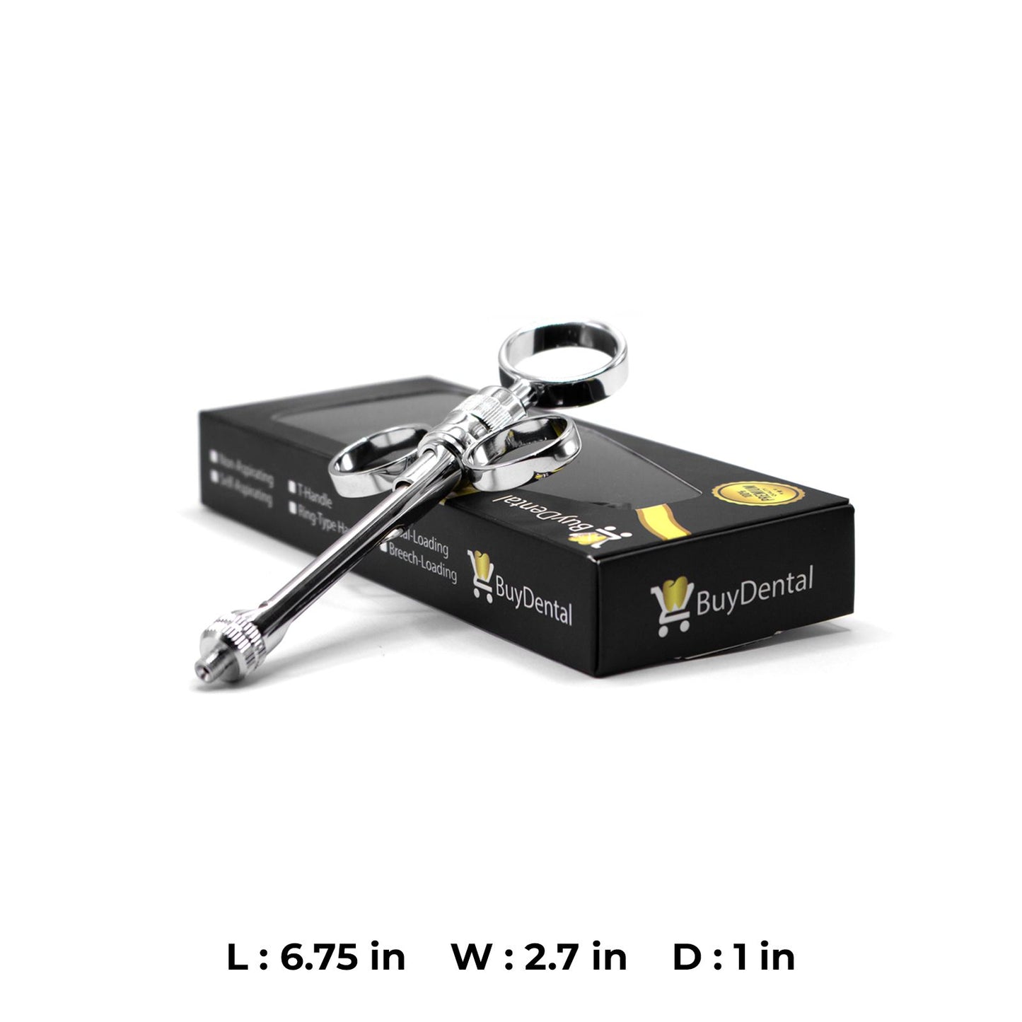3-Ring Type Aspirating Syringe