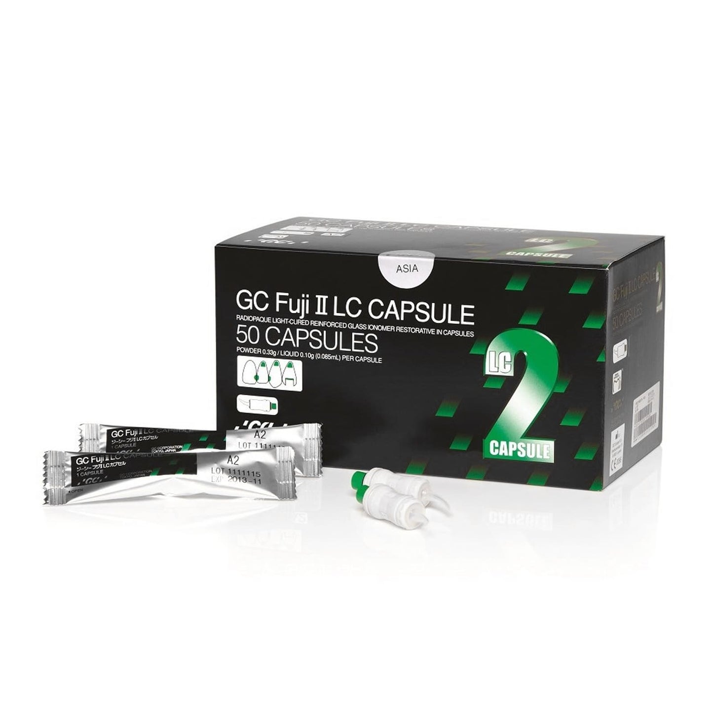 GC - Fuji 2 - Light Cured Glass Ionomer Capsule