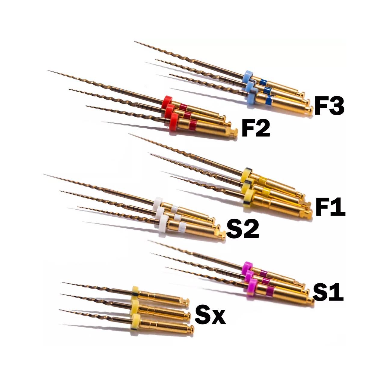 Dental Gold Rotary File Heat Activated