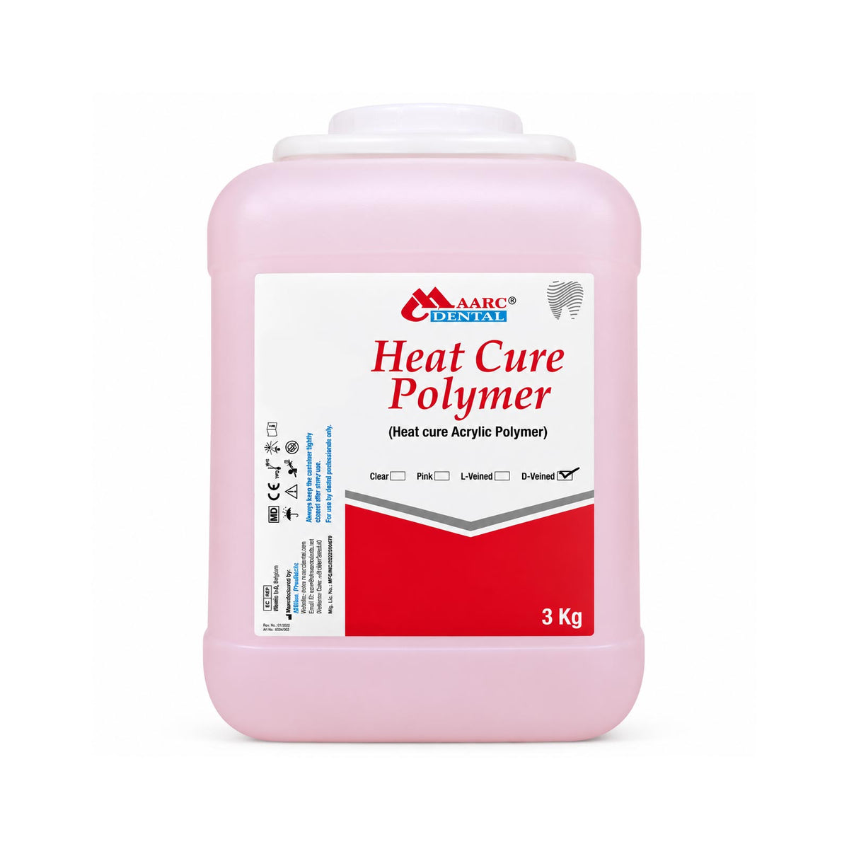 Maarc Dental - Heat Cure Powder - 3 Kg
