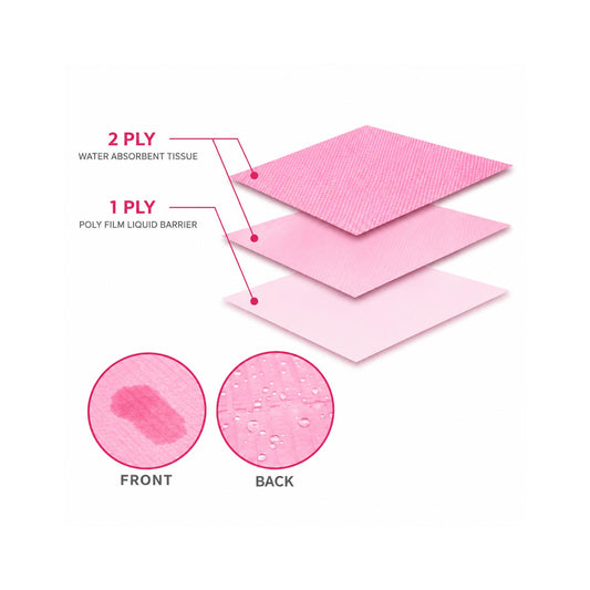 Pink Dental Napkin / Bib (Disposable)